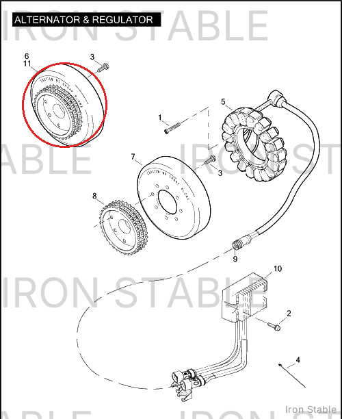Harley-Davidson Rotor Sprkt Assembly