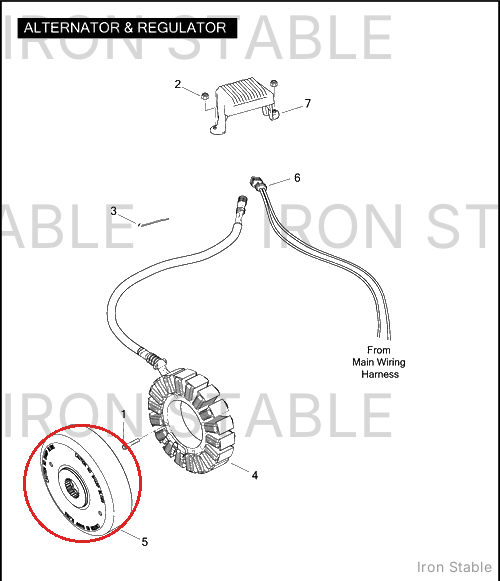 Harley-Davidson Charging Rtr Assembly, Assembly