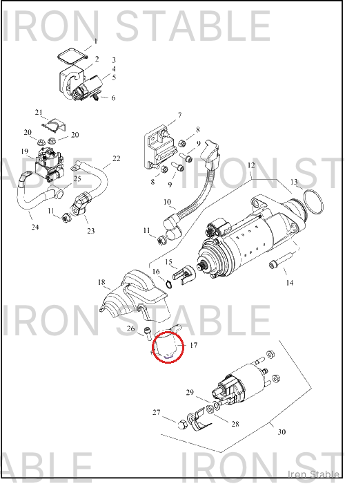 Harley-Davidson Actuator, Rvs, Lock-Out Solenoid