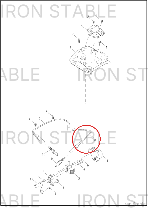 Harley-Davidson Cable Assembly, Spark Plug, Front