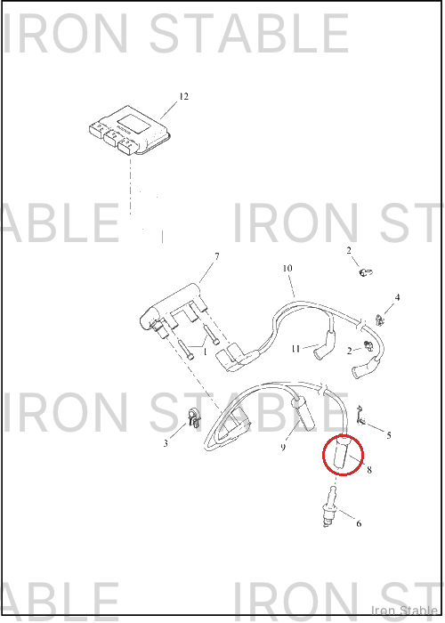 Harley-Davidson Cable, S-Plg, Front, Right