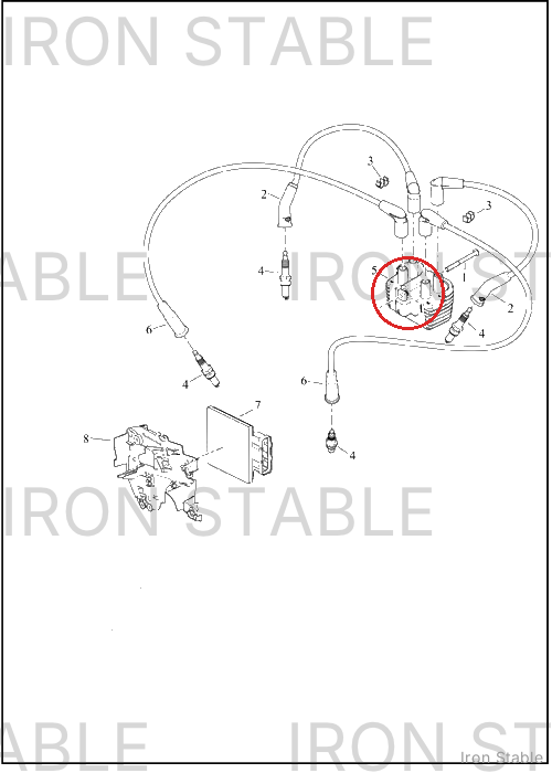 Harley-Davidson Coil, Ign, Stylized