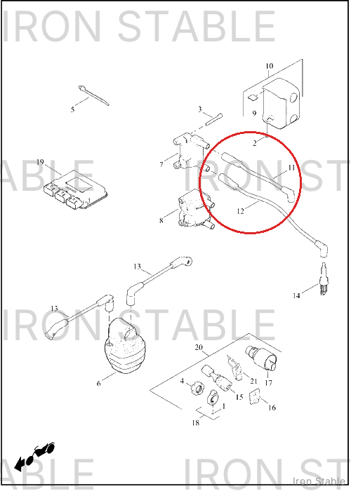 Harley-Davidson Cable Assembly, Rr, Sparkplug