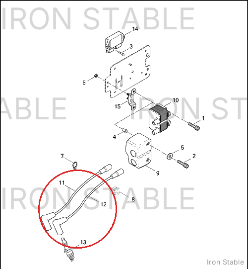 Harley-Davidson Cable Assembly, Front, Sparkplug