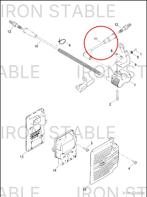 Harley-Davidson Cable Assembly, Sparkplug/Black