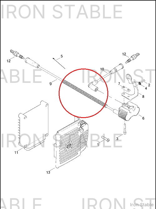 Harley-Davidson Cable Assembly, Sparkplug/Black