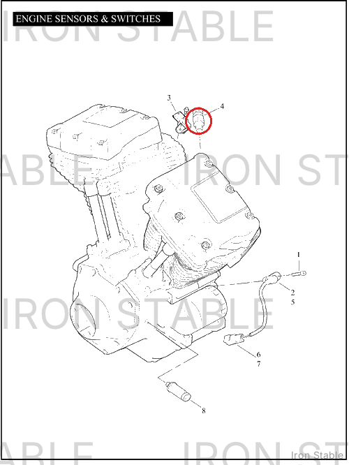 Harley-Davidson Sensor, Engine Temp