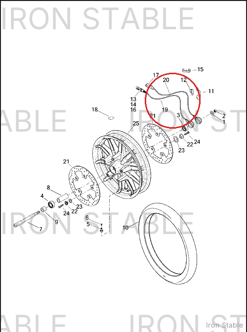 Harley-Davidson Sensor, Whl Speed (Wss)