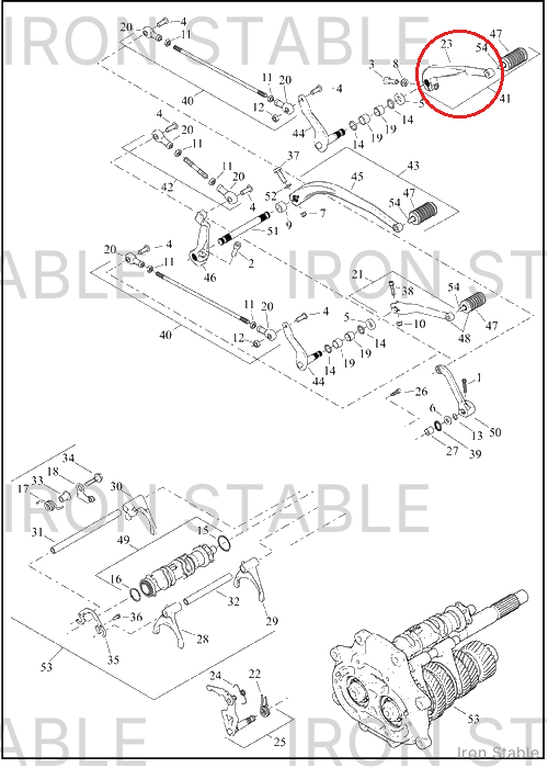 Harley-Davidson Sub-Assembly, Shf Lvr, Fwd