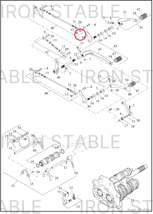 Harley-Davidson Sub-Assembly, Shf Lvr, Gear