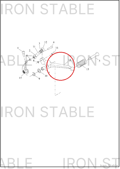 Harley-Davidson Pedal, Shf, Assembly, Bushing