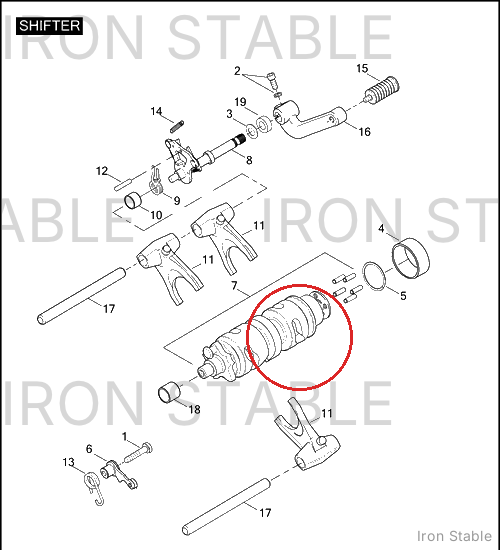 Harley-Davidson Shifter Cam Assembly