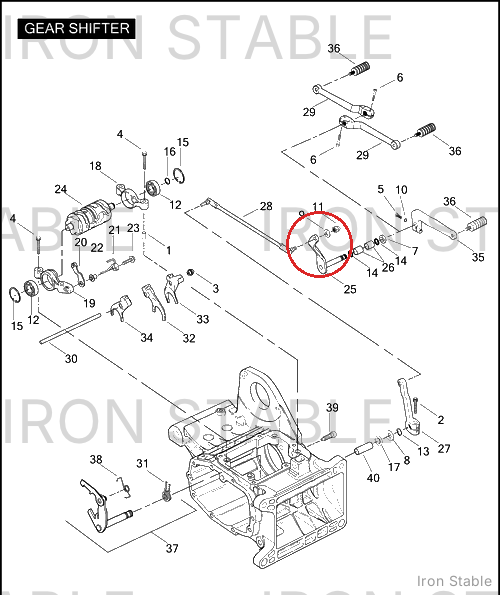 Harley-Davidson Footlever Assembly, Gear Shift/Chrome