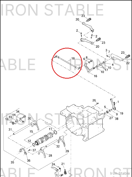Harley-Davidson Rod End, Shf Lkge, Adj
