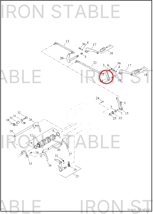 Harley-Davidson Weldment-Inr Gear Shiftlever