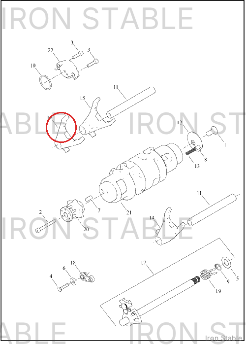 Harley-Davidson Fork, 5th/6th Shift