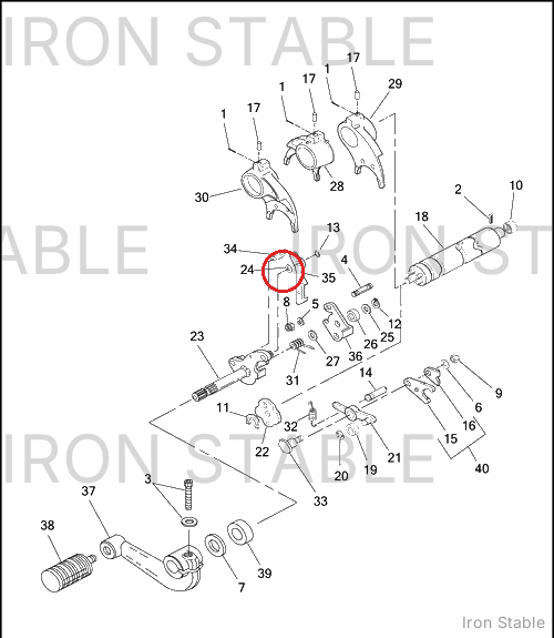 Harley-Davidson Spacer Pawl Crank