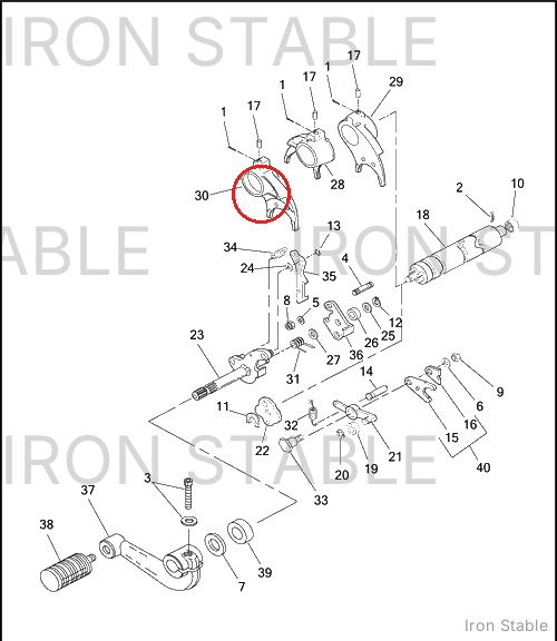 Harley-Davidson Shifter Fork, 4th Gear