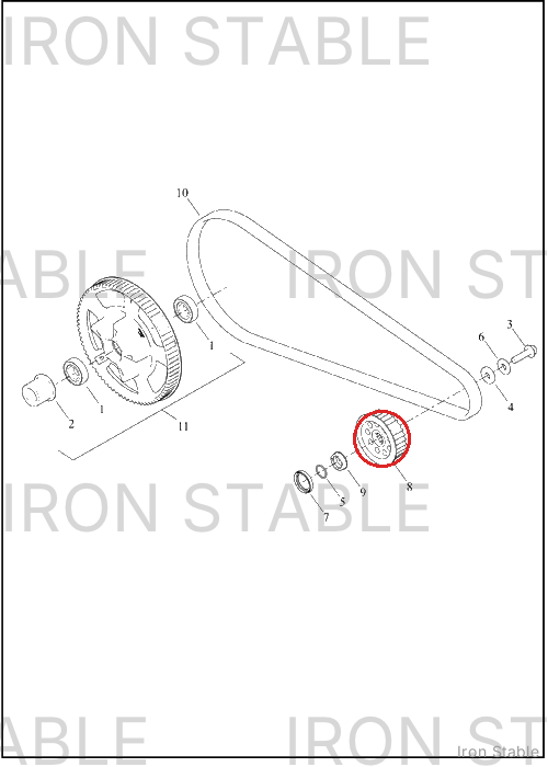 Harley-Davidson Pulley, Final Drive, 30t, Poly
