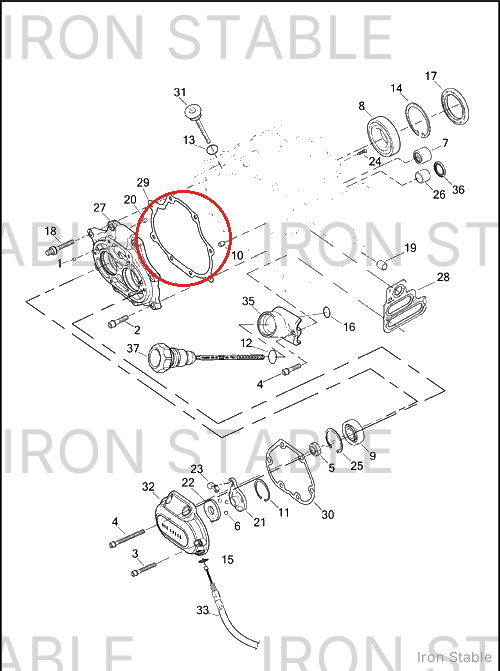 Harley-Davidson Gasket, Cover, X