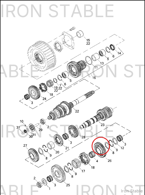 Harley-Davidson Gear, 2nd Cntrshaft