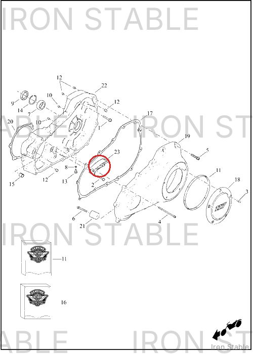 Harley-Davidson Tensioner, Pri Chn, Assembly