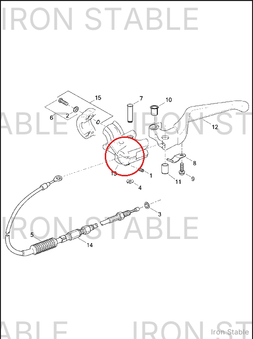 Harley-Davidson Perch, Cl Lvr, X