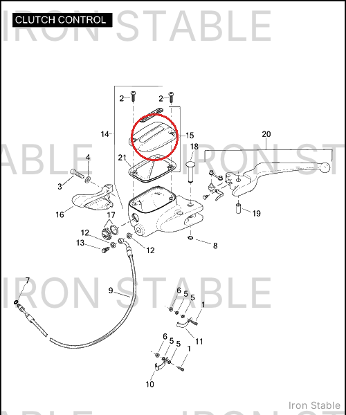 Harley-Davidson Kit-Cover Assembly, Clutch Master Cyl, 