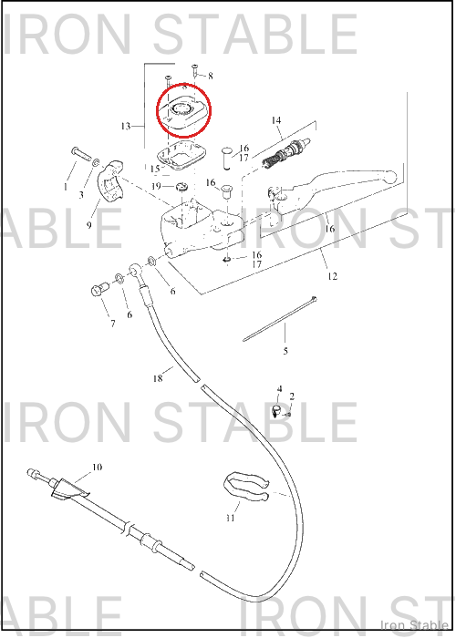Harley-Davidson Clutch Mast Cyl Cover Kit