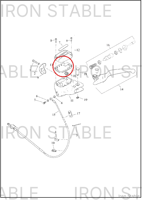 Harley-Davidson Gasket, Cover, Master Cyl