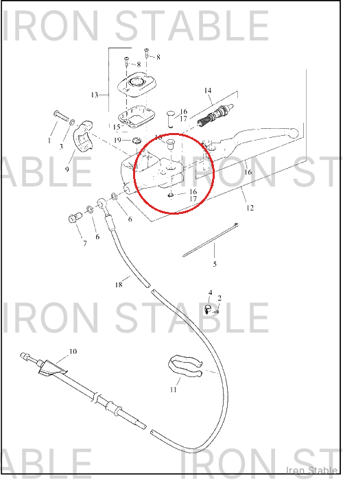 Harley-Davidson Kit, Cl Lvr, Pivot Pin Assembly