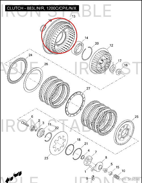 Harley-Davidson Basket/Sprkt Assembly-Clutch