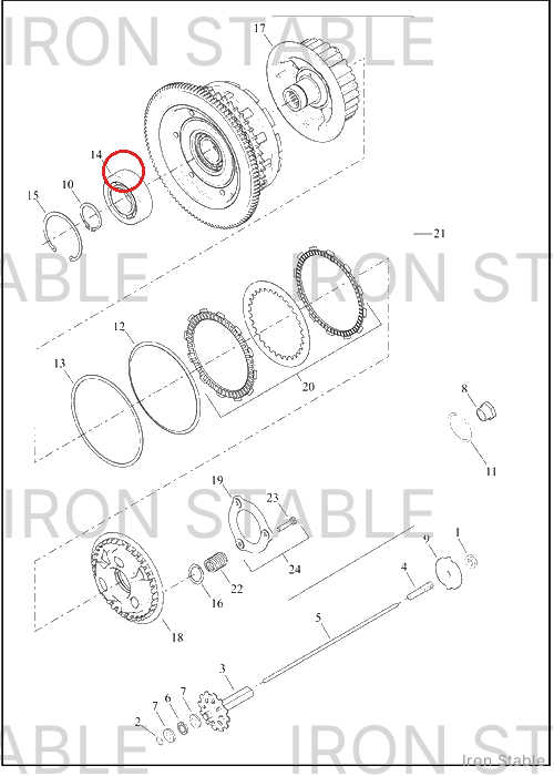 Harley-Davidson Ball Bearing, Clutch