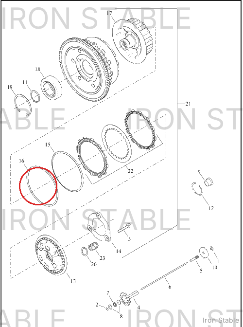 Harley-Davidson Clutch Misc Sub-Component, X