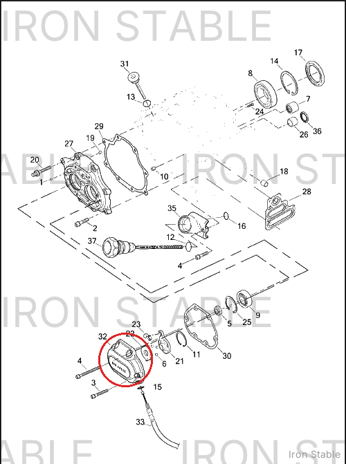 Harley-Davidson Mach-Cover, Trans Sd, Blk Wrnkl