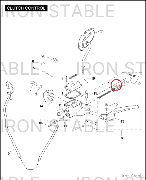 Harley-Davidson Kit-Master Cyl, Clutch, Hydraulic