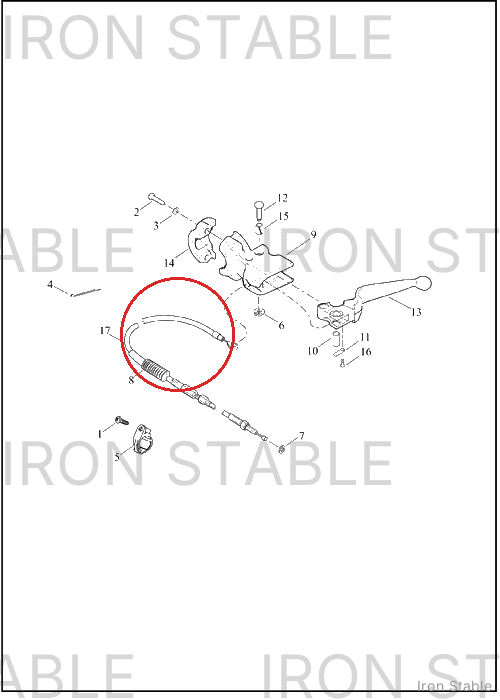 Harley-Davidson Bom-Clutch Cable Assembly
