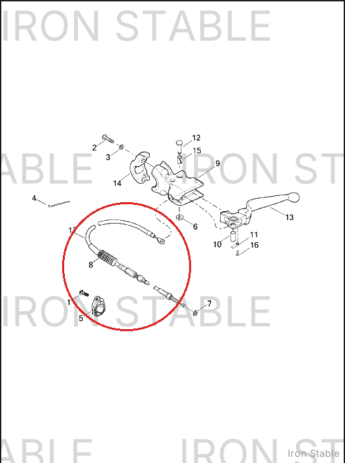 Harley-Davidson Bom-Clutch Cable Assembly