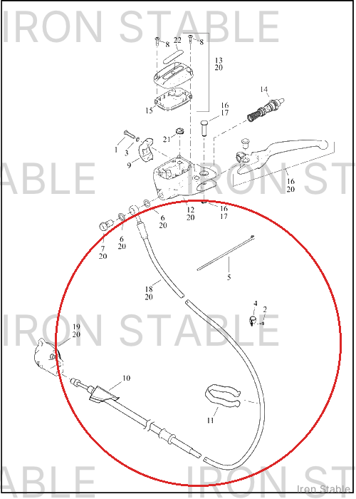 Harley-Davidson Hose, Cl, Hydr