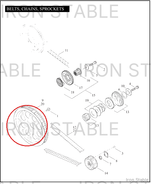 Harley-Davidson Mach-Sprocket Assembly, Fnl Drv, 64t/