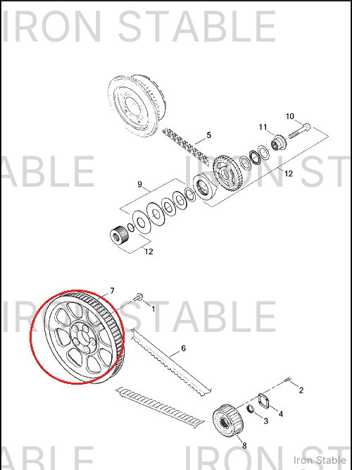 Harley-Davidson Mach-Sprocket Assembly, 66t, Fnl Drv