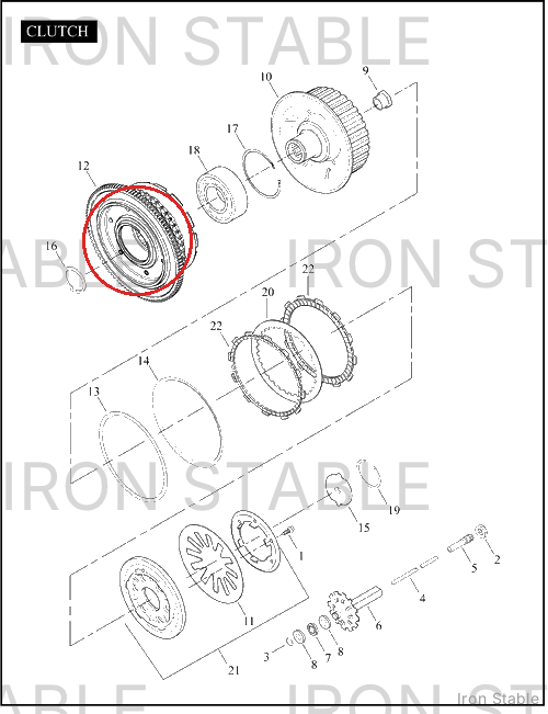 Harley-Davidson Clutch Assembly