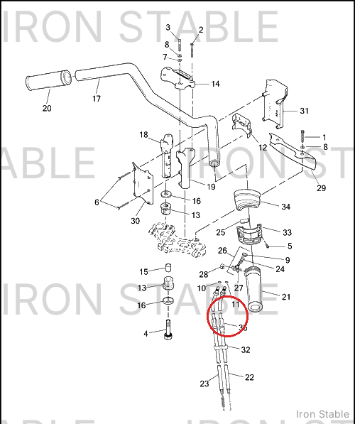Harley-Davidson Boot, Cable, Thrtl