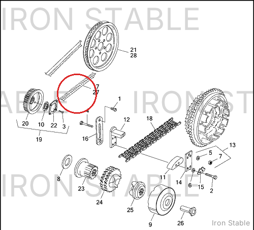Harley-Davidson Rear Belt, 136t