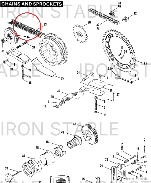 Harley-Davidson Chain, Front Drv
