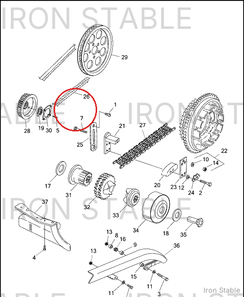 Harley-Davidson Rear Belt, 133t