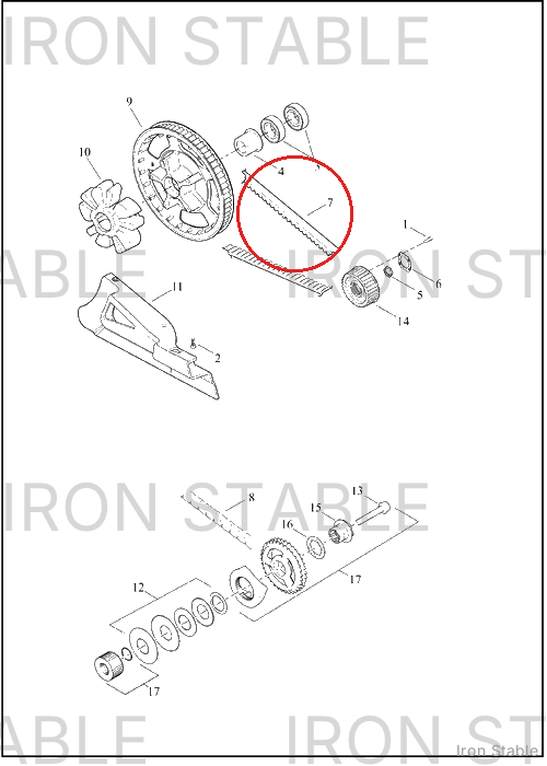 Harley-Davidson Belt, Drive, Sec, 140/24mm