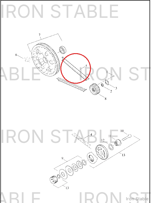 Harley-Davidson Belt, Drive, Secondary, Rr/139t, 1.10