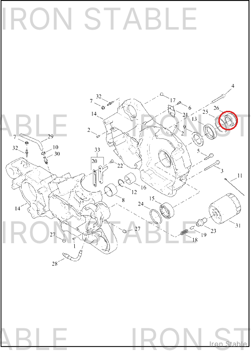 Harley-Davidson Spacer, Sprkt Shaft