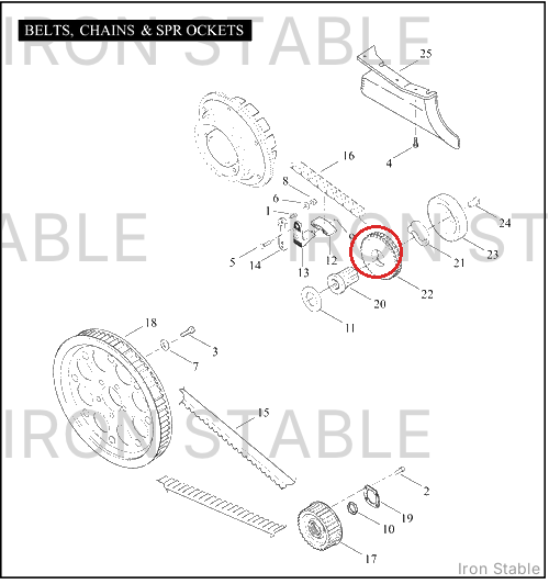 Harley-Davidson Compensating Sprocket, Trans/25